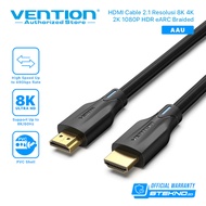 AAU VENTION HDMI Cable Version 2.1 Resolution 8K 4K 2K 1080P HDR eARC Cotton Braided