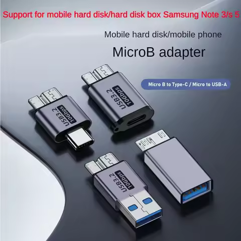 USB A/C to Micro B 3.0 Adapter 10Gbps Super Speed Data Sync Converter For Macbook Pro Samsung HDD SS