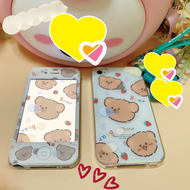 Phong Cách Hàn Quốc Gấu Apple 4s Ốp Điện Thoại Hoạt Hình Full Bọc Cao Su Mềm Bảo Vệ Thiết Kế Đơn Giả