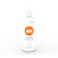Ak Interactive AK11240 WHITE PRIMER 100ml Acrylic Primer Paint