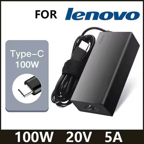 20V 5A 100W USB Type C Charger for Lenovo ThinkPad T15 T590 X1 ThinkBook E14 Yoga Slim 7 Pro Gen5 Id