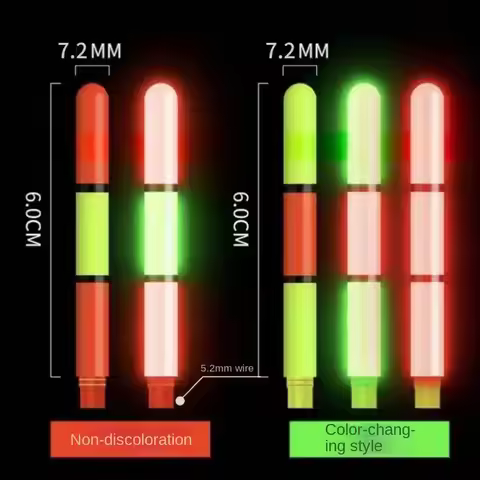 1pc Sensor Color Change LED Fishing Smart Float Top Super Bright Luminous Electronic Floats Buoy Ult