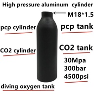 High Pressure Aluminum cylinder  30mpa  300bar 4500psi   pcp cylinder  /  co2 cylinder  /  pcp tank  /  co2 tank   /  diving oxygen tank