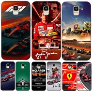 Case For Samsung Galaxy J6 2018 Case Phone Back Cover Soft Silicon Black Tpu F1 team Ayrton Senna Le