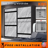 (FREE Installation+Shipping) KBS Lott 5/6/7/8ft x 8ft Anti-jump Sliding Door / wardrobe clothes cabi