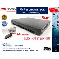 HIKVISION 5MP 16 CHANNEL DVR - HD TVI DVR RECORDER (iDS-7216HUHI-M2/S)