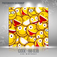 Print Banner Birthday/Hari Jadi Murah Harga Kilang (DESIGN EMOJI)