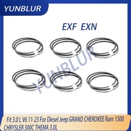 6pcs EXF EXN VM STD 83mm Engine Parts Piston Ring Fit 3.0 L V6 11-23 For Diesel Jeep GRAND CHEROKEE 