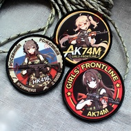 【Customized 】Girls Frontline Gun Girl Character AK74M HK416 Print 3D Velcro Patch /Badges/armband/Em
