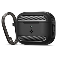 SPIGEN เคสสำหรับ AirPods Pro 3 [Rugged Armor] Carbon Fiber Design with Flexible and Durable Shock Ab