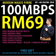 [100Mbps] Modem Router | Maxis Home Fibre Plan 100Mbps - Free WiFi 6 Router &amp; Promo RM10 for 24 months