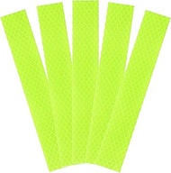 HARFINGTON 5pcs Reflective Stickers 1" x 5.9" High Visibility Diamond-Grade Reflective Adhesive Tape