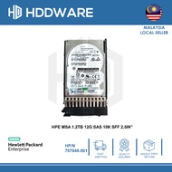 HPE MSA 1.2TB 12G SAS 10K SFF(2.5IN) HDD // J9F48A // 787648-001
