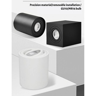 Spotlights Gu10 Round Led Surface Mounted Ceiling Spotlights Mr16 Halogen Bulb Spotlights Downlights