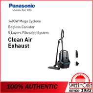 Panasonic Powerful 1600W Cyclone Bagless Canister Vacuum Cleaner MC-CL601AV47/MC-CL601