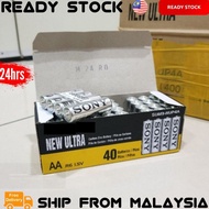 1 Box 40pcs New Ultra Battery 1.5v Size AA Bateri