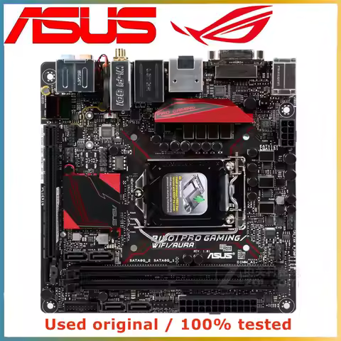 For ASUS B150I PRO GAMING/WiFi/AURA Intel B150 MINI LGA 1151 motherboard DDR4 32GB for 6 gen Core i7