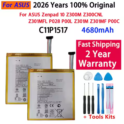 High Quality 4680mAh Battery C11P1517 For ASUS Zenpad 10 Z300M Z300CNL Z301MFL P028 P00L Z301M Z301M