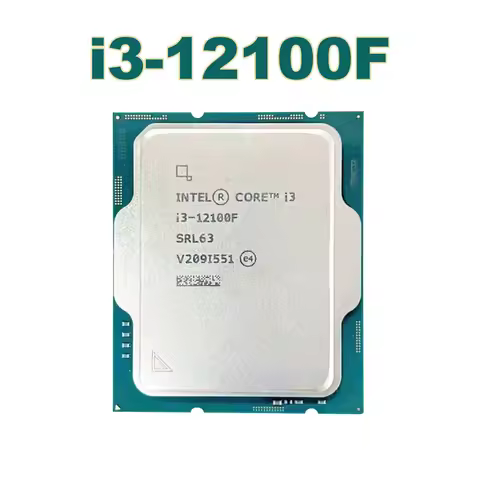Intel Core 12th Generation i3 12100F PC Processor Intel i3 12100F 4 cores 8 threads CPU процессор مع