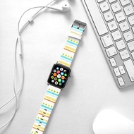 Apple Watch Series 1 , Series 2, Series 3 - Apple Watch 真皮手錶帶，適用於Apple Watch 及 Apple Watch Sport - Freshion 香港原創設計師品牌 - 薄荷綠部落圖紋 22