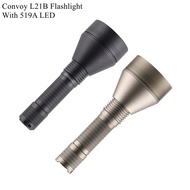 Original Convoy L21B Flashlight With 519A LED Floodlight Camping Hiking Light