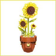 Bouquet Building Blocks Potted Flower Building Blocks Stackable Learning Toys Flower Building Blocks