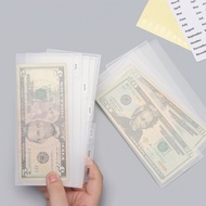 2 Sets Frosted PP Money Envelope Dividers Cash Envelopes Divider Currency Sleeves Dollar Bill Protec