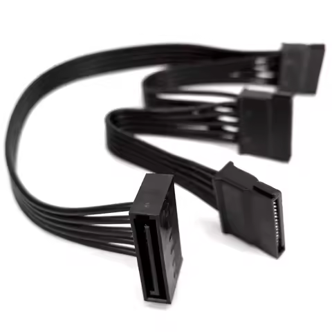 15PIN SATA Power Supply Cable To 3 SATA Mining Extension Cable For Hard Disk HDD Power Cable For SSD