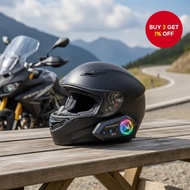 Y12ro Bluetooth 5.4 Wireless Helmet Headset for Motorcycle 500M Intercom IPX6 Waterproof Noise Reduc
