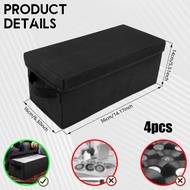 4PCS/3PCS/2PCS CD Storage Boxes Solutions Nonwoven Fabric CD Organizer Case Stackable DVD Case Holde