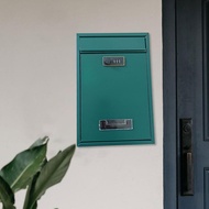 [tenlzsp0bc] Wall Mounted Locking Mailbox Mail Boxes Durability Large Capacity Mail Collection Box w