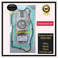 PROTON WIRA PUTRA SATRIA GTI 1.8 DOHC 4G92 4G93D 4G93 TWIN CAM ENGINE TOP OR FULL OVERHAUL GASKET SE