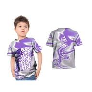 Kids Jersey T-Shirt Valorant Purple Action Game Character Full Print