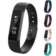 Fitness Bracelet ID 115 Smart Bracelet Vibrating Alarm Clock Smart Band Fitness Watch Smartband For IOS Android