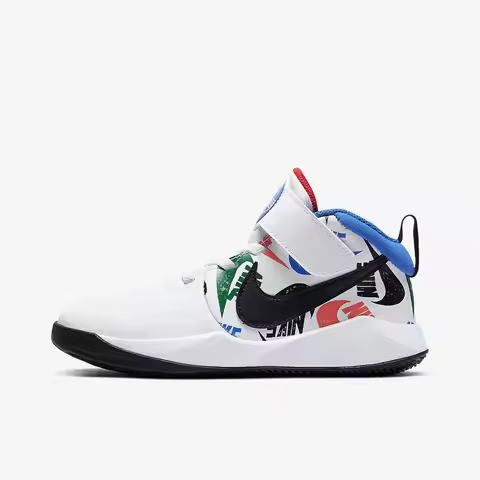 Nike genuine Team Hustle D 9 children's sports basketball shoes CW5816-100