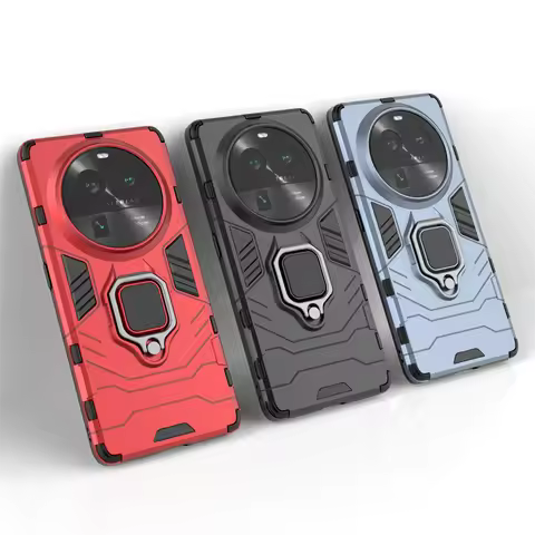 For OPPO Find X6 Pro Case For OPPO Find X6 Pro Case Protector Hard Rubber Silicone Armor Ring Cover 