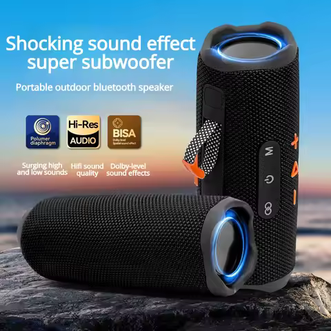 New Model Portable Bluetooth Speaker Outdoor Wireless Woofer Waterproof Portable Small Speaker Outdo