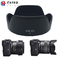 CHINK Lens Hood, ABS Black Anti-Glare Cover, Replacement EW-53 49mm Camera Lens Sunshade for  EOS M1