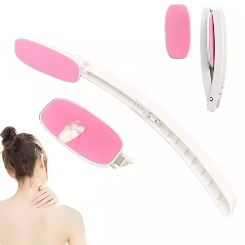 Extendable Foldable Backs Lotion Applicator Long Curved Handle Reusable Sunscreen Ointment Applicato