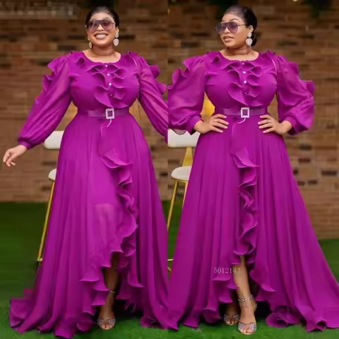 Women's African Dashiki Maxi Dress Vetement Femme Ankara Abaya Spring Autumn New Fashion Clothing fr