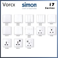 Simon I7 Series Switch / Switches & Socket (Matt White)