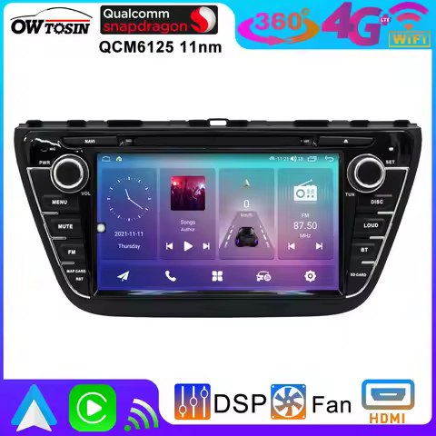 UIS7870 A76 2.6GHz Android 13 12G+256G Car Radio For Suzuki SX4 S-Cross Crossover GPS Multimedia Ste