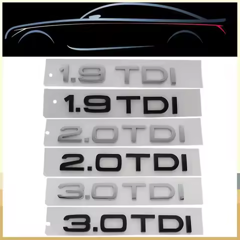 3D 1.9 2.0 3.0 TDI Letters for A6 Q5 Q7 SQ5 SQ7 A4 A3 B6 B7 B8 B9 car Engine Hood Fender trunk Rear 
