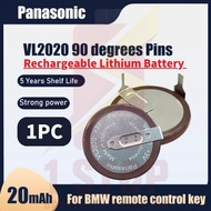 Panasonic VL2020 With Legs 90 degrees 3V 20mAh Rechargeable Lithium Battery For BMW Car Key Remote B