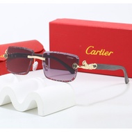 CARTIER CARTIER Retro Square Shape Metal Square Sunglasses Men Women Same Style Couple Style sk