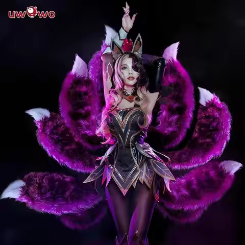 IN STOCK UWOWO Ahri Cosplay Ahri Costume Coven Ahri Cosplay Costume with Ears Halloween Costume Ahri