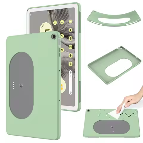 For Google Pixel Tablet Case 2023 Soft Premium Liquid Silicone Ultra Thin Cover with Flocking For Go