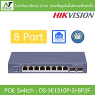 HIKVISION 8 Port Gigabit Smart POE Switch รุ่น DS-3E1510P-SI-8P2F BY N.T Computer