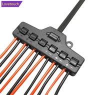 LOVETOUCH 1 In 6 Out Line Splitter Quick Connect Low Voltage Wire Splitter Distribution Block For Li