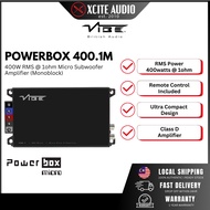 VIBE POWERBOX 400.1M-V7 - 1Ohm Stable Micro Car Subwoofer Amplifier | 400W RMS